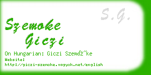 szemoke giczi business card